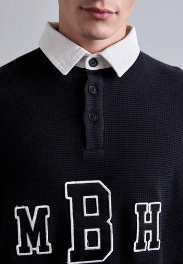 Поло с длинным рукавом