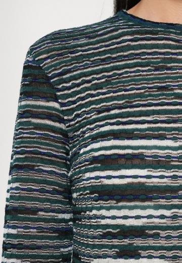 Пуловер в полоску