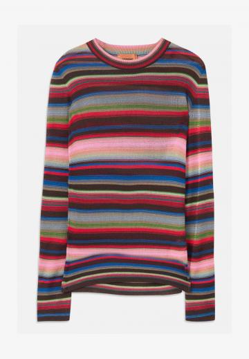 Пуловер в полоску