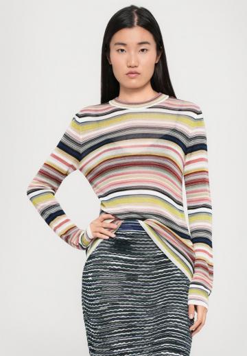 Пуловер в полоску