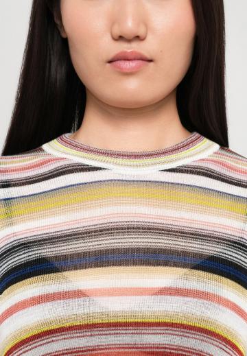 Пуловер в полоску