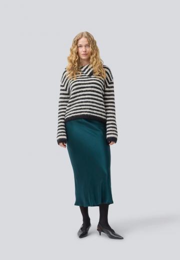 Пуловер в полоску