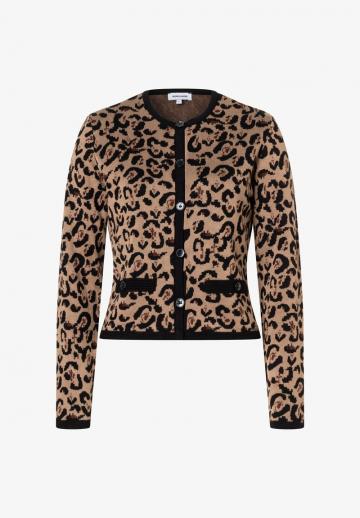 Жаккардовая вязаная кофта