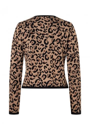 Жаккардовая вязаная кофта