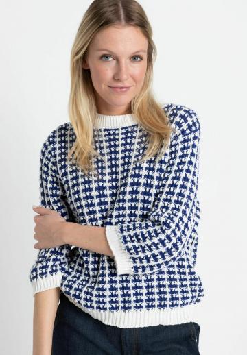 Пуловер с рукавом три четверти