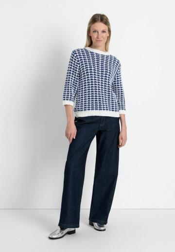 Пуловер с рукавом три четверти