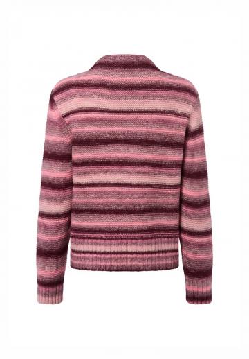 Пуловер в полоску