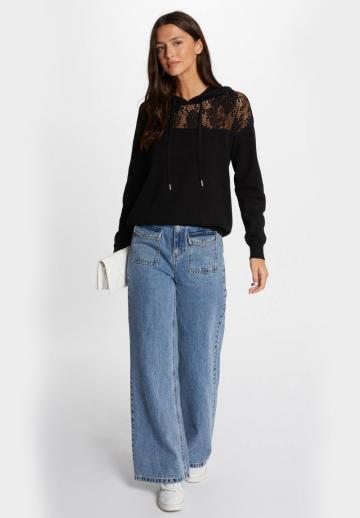 Пуловер с капюшоном