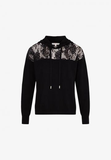 Пуловер с капюшоном