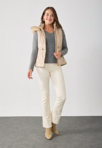 Длинный жилет