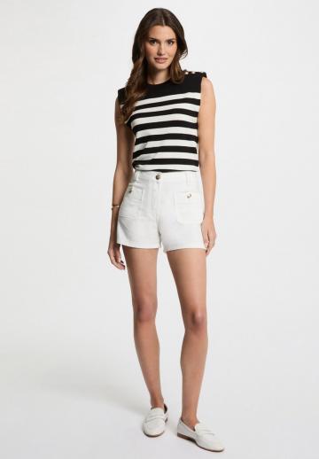 Пуловер без рукавов