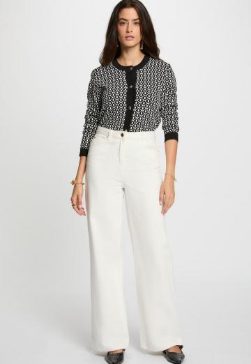 Жаккардовая вязаная кофта