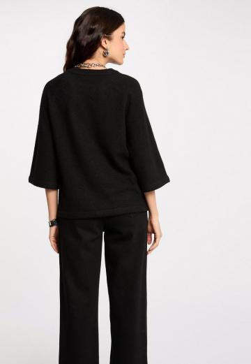 Пуловер с рукавом три четверти