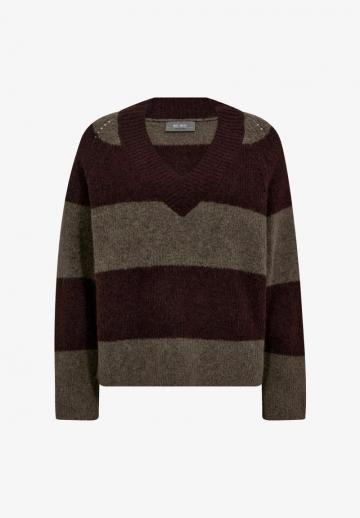 Пуловер в полоску