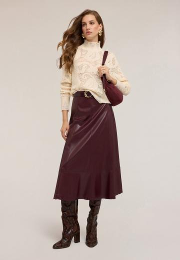 Кожаная юбка