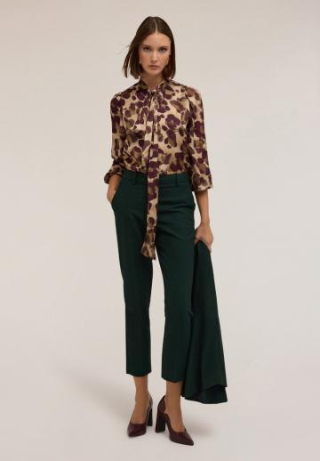 Атласная блузка