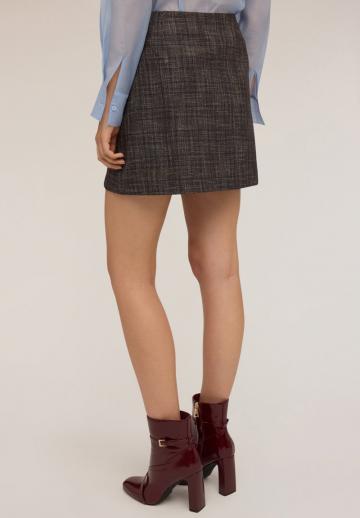 Юбка с накладными карманами