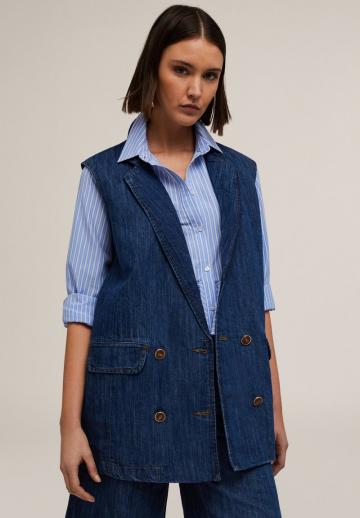 Джинсовая жилетка