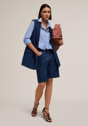 Джинсовая жилетка