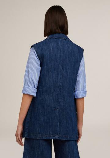 Джинсовая жилетка