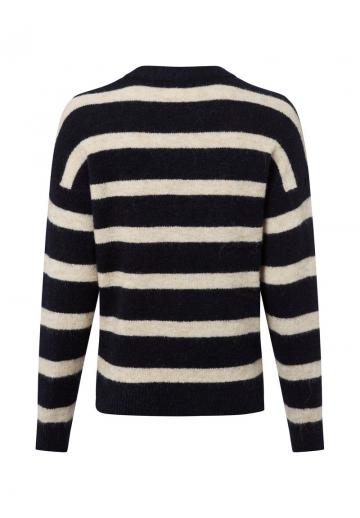 Пуловер в полоску