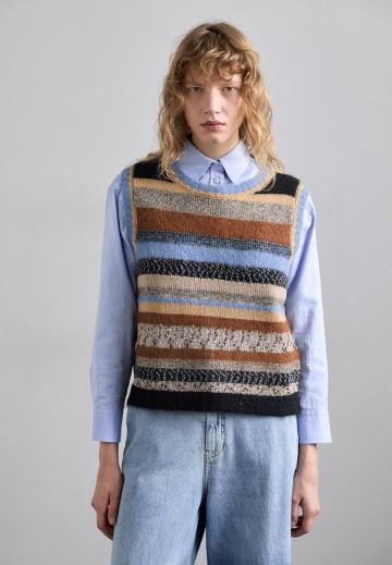 Пуловер без рукавов