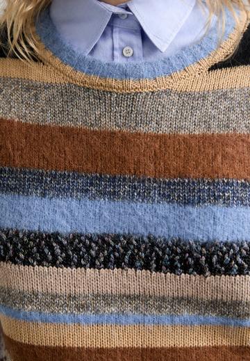 Пуловер без рукавов