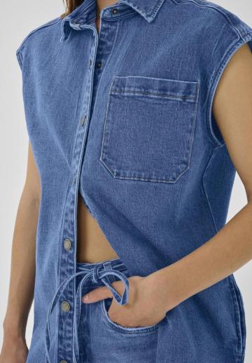 Джинсовое платье