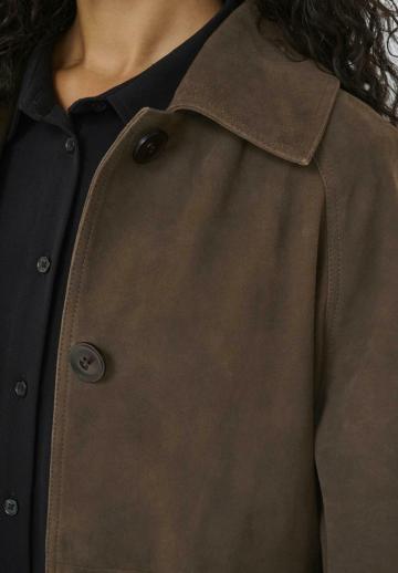 Кожаное пальто