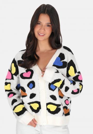 Жаккардовая вязаная кофта