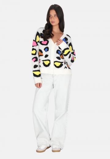 Жаккардовая вязаная кофта