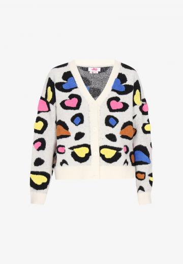 Жаккардовая вязаная кофта