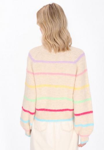 Пуловер в полоску