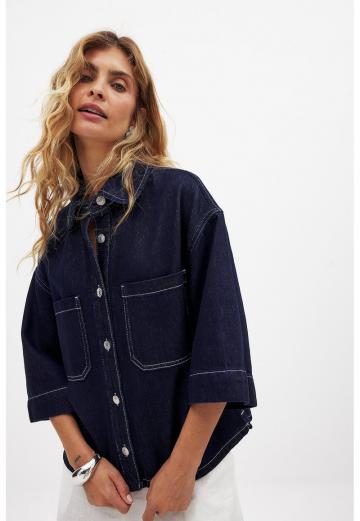 Джинсовая блузка