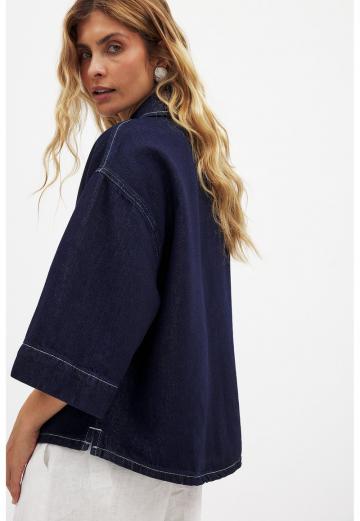 Джинсовая блузка