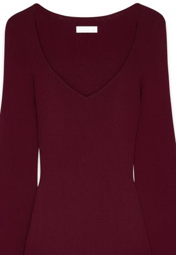 Вязаное платье