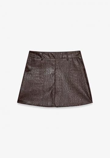 Кожаная юбка