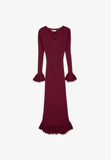 Вязаное платье