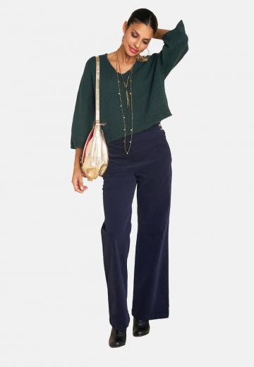 Пуловер с рукавом три четверти