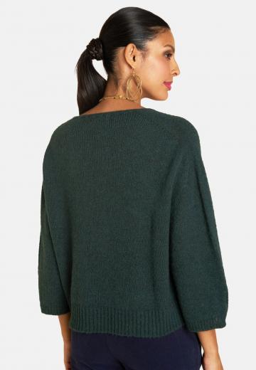 Пуловер с рукавом три четверти
