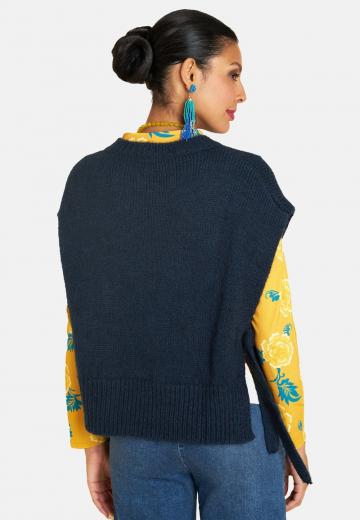 Пуловер с коротким рукавом