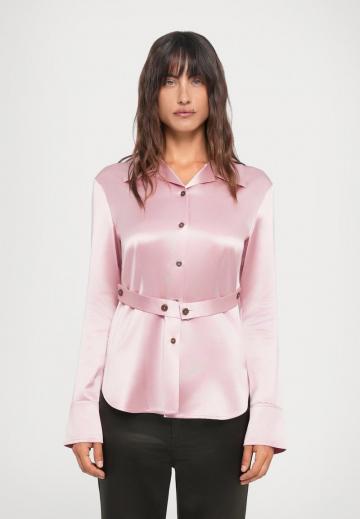 Атласная блузка