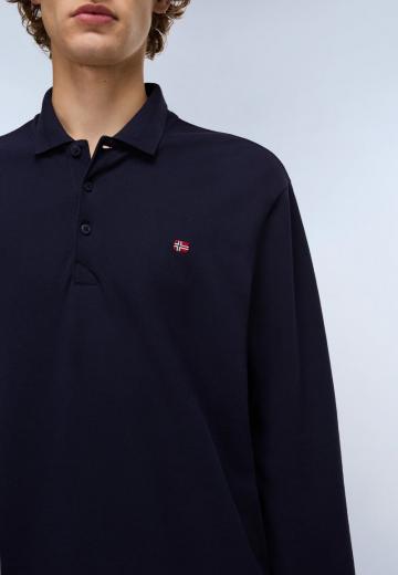 Поло с длинным рукавом