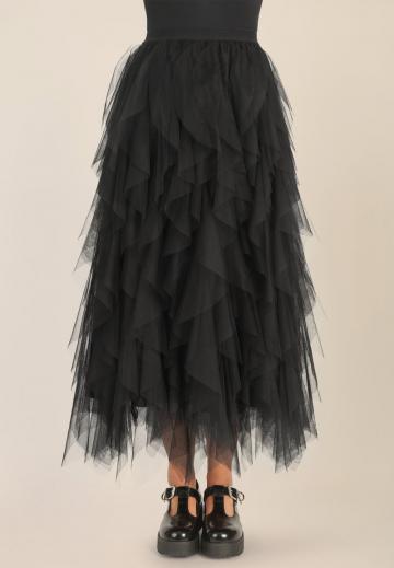 Юбка с воланами