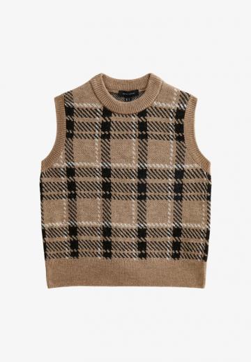 Пуловер без рукавов