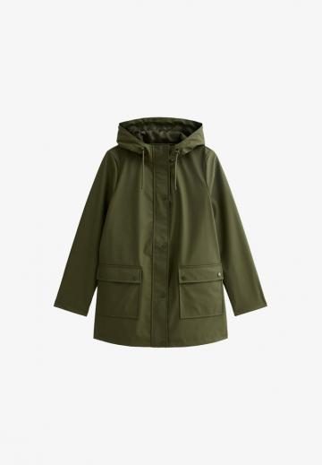 Пальто из искусственной кожи