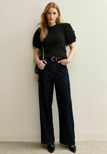 Пуловер с коротким рукавом