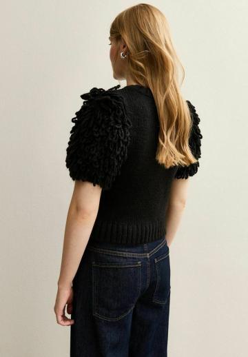 Пуловер с коротким рукавом