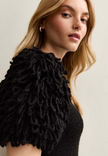 Пуловер с коротким рукавом