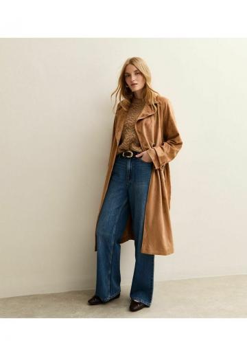 Пальто из искусственной кожи